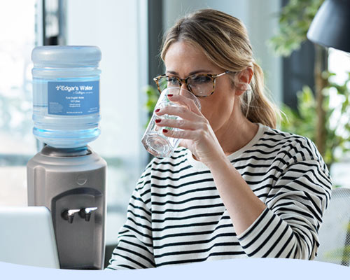 Person drinking water