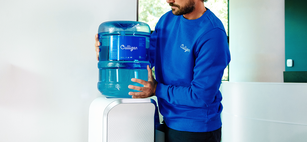 Bottled water delivery for dispensers